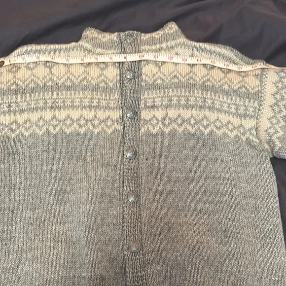 Vintage Norwegian Wool Cardigan - Picture 6 of 8